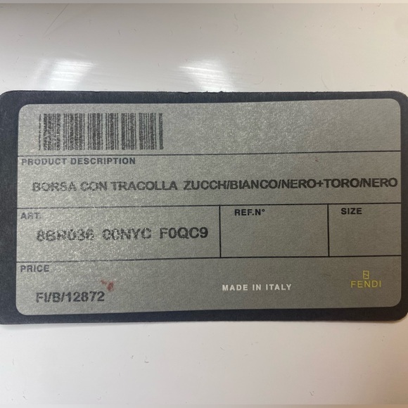 FENDI MONOGRAM BAGUETTE CLOTH HANDBAG 💯Authentic! - Picture 6 of 8